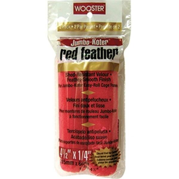 Wooster RR311 4.5 in. Jumbo Koter Red Feather Roller Cover, 2PK 71497151735